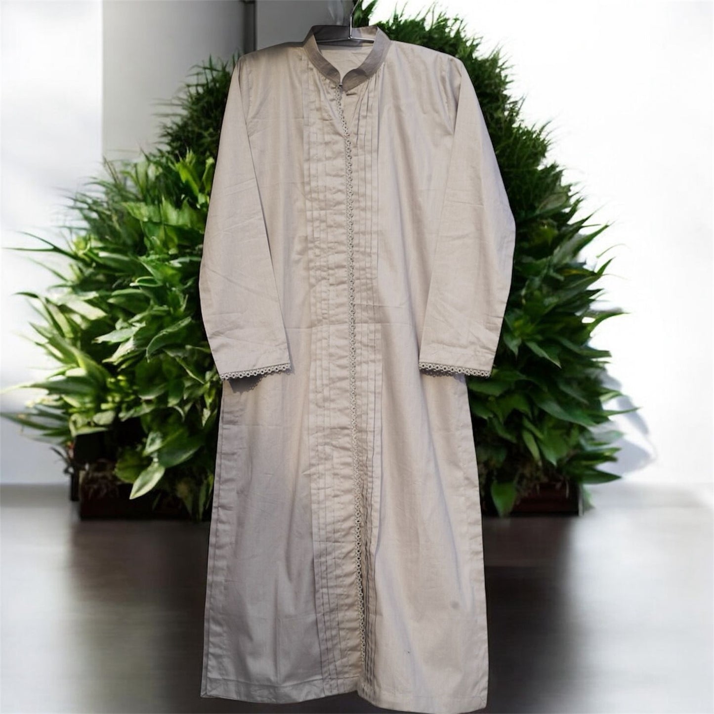 Plain Gray Cotton Lawn
